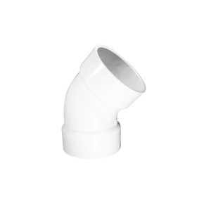 CODO DWV 38mm 1 1/2in X 45 PVC SANITARIO PG BL 200572 GF
