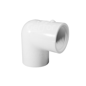 CODO PRESION C/ROSCA 12mm 1/2in  X 90 PVC SCH40 102675 GF
